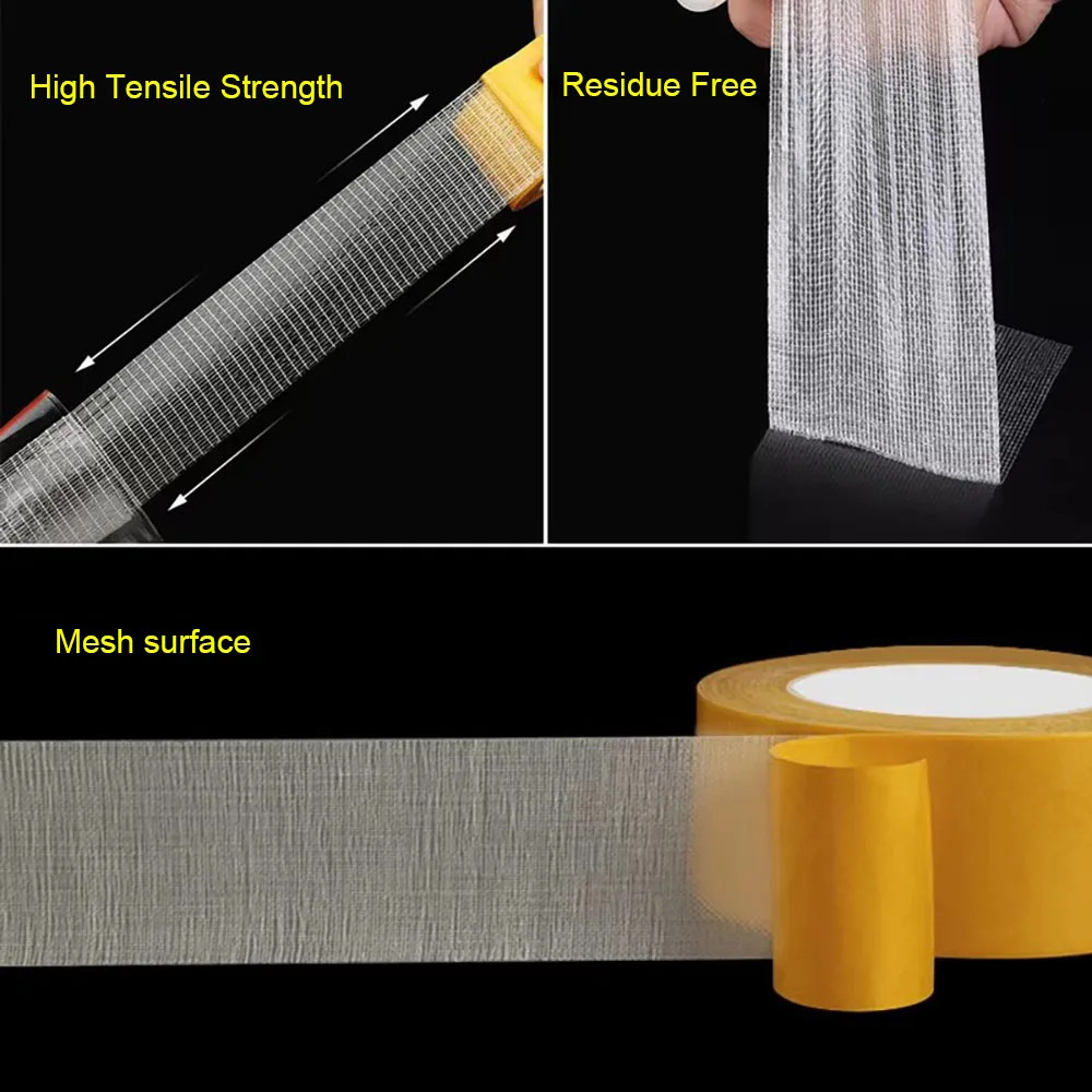 Super Thin Strong Fixation Double Sided Adhesive Tape Heavy Duty Translucent