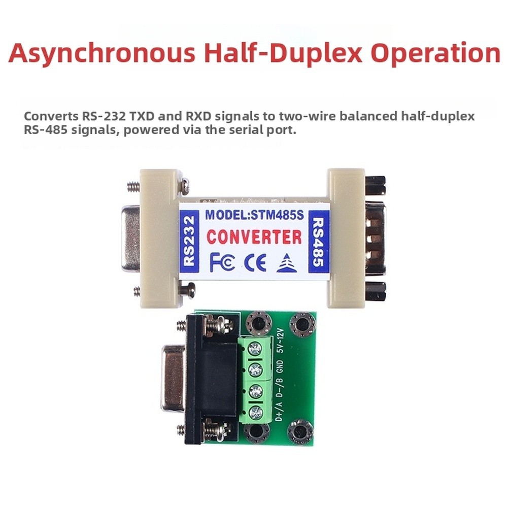 Passive RS232 to RS485 Serial Port Converter Adapter with Long Range Support