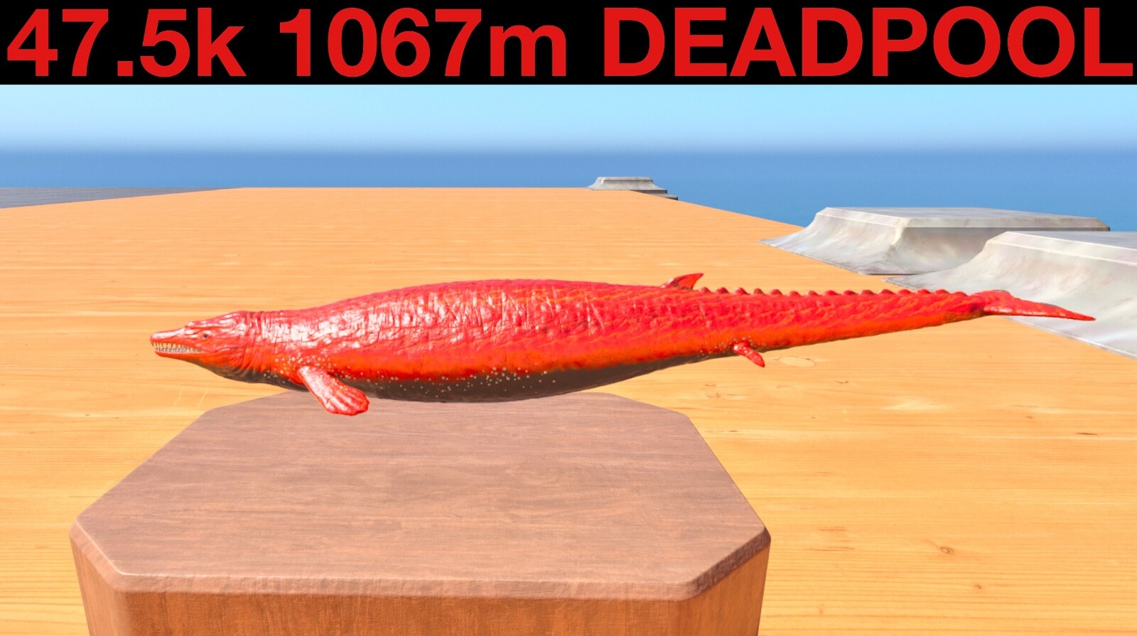 47.5k 1067m Deadpool Basilo Ark Survival Ascended ASA PVE Basilosaurus DP