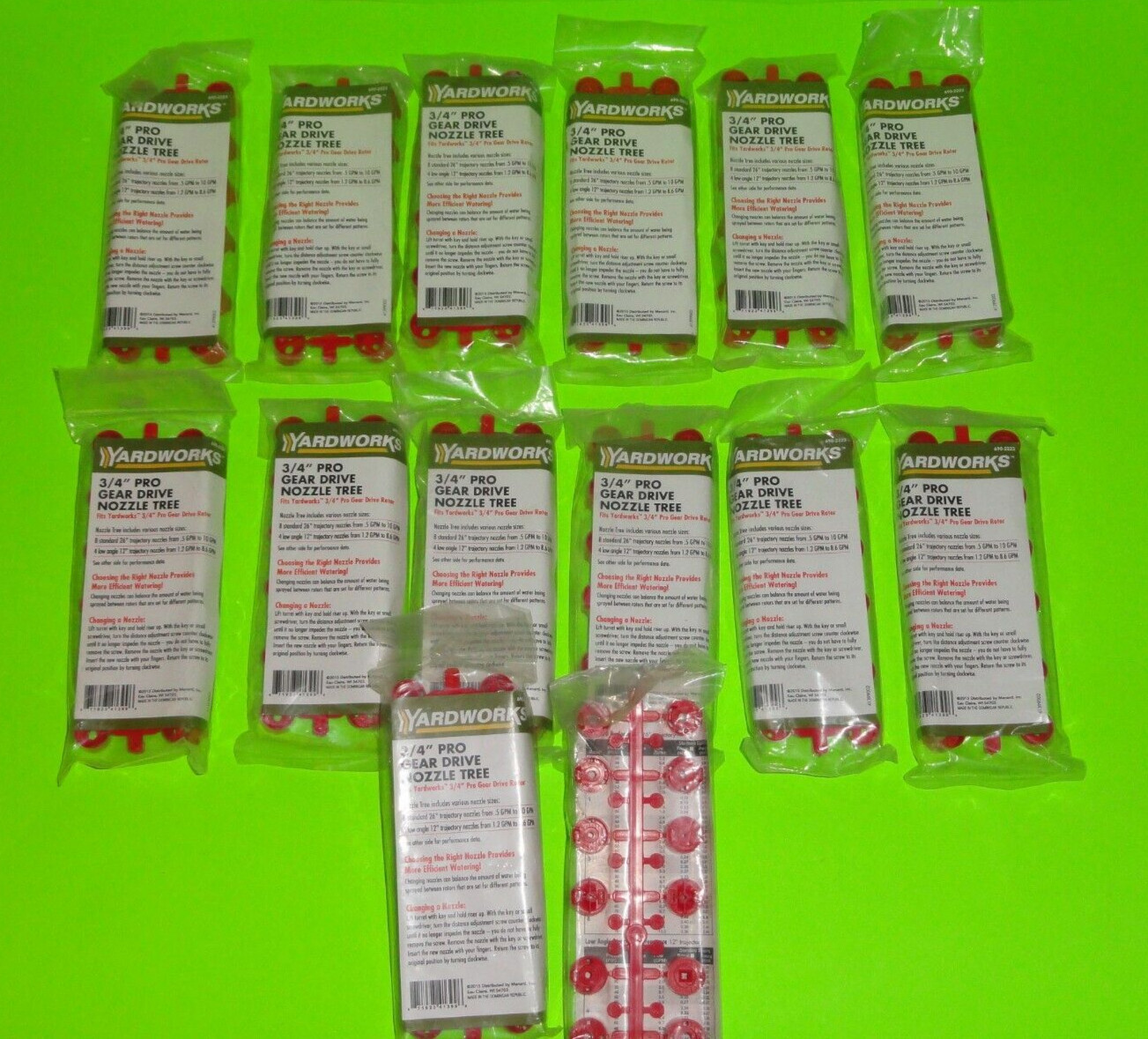 (14) Yardworks 3/4" Pro Gear Drive Rotor Nozzle Tree Pop Up Sprinkler Watering