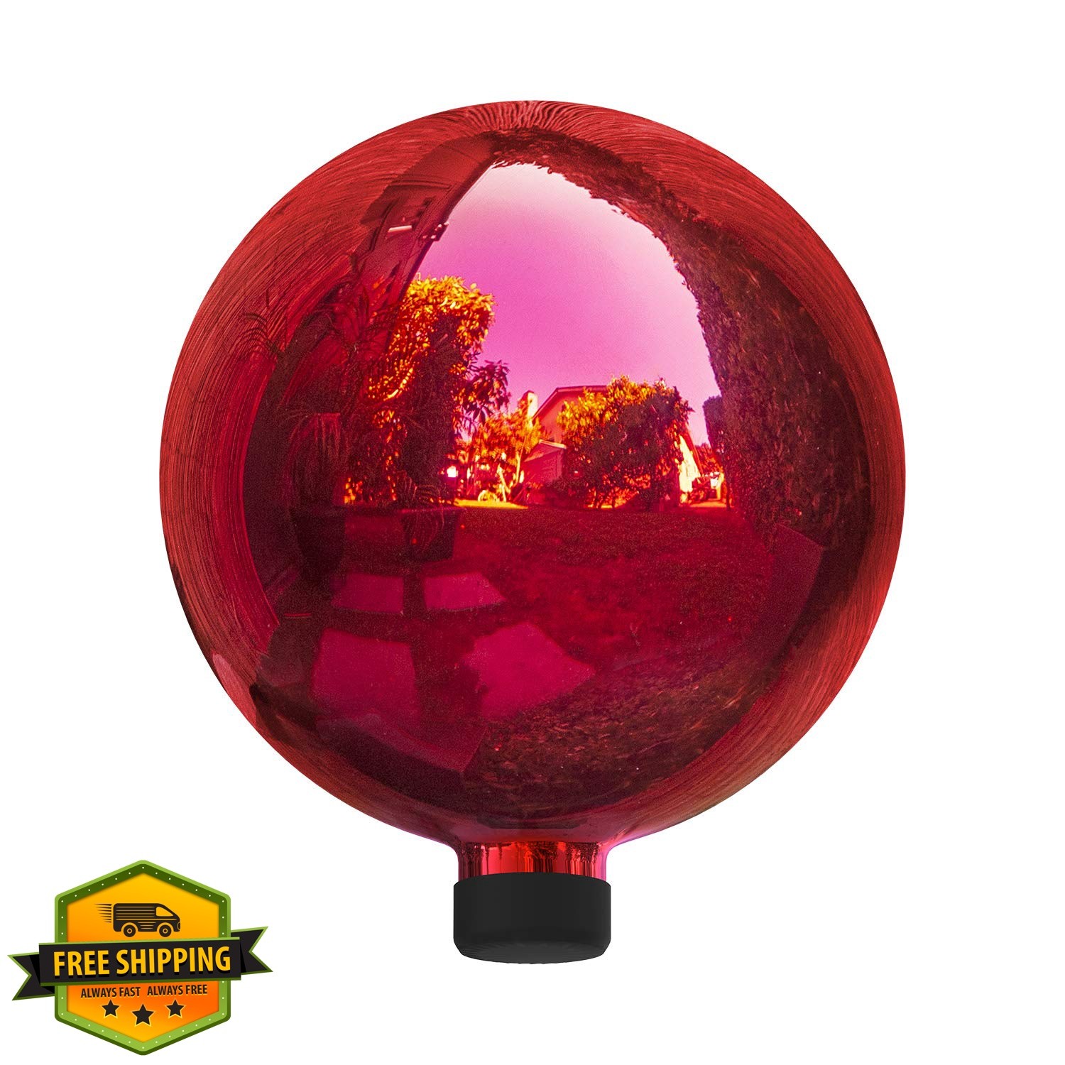 Alpine Corporation 10" Red Gazing Globe