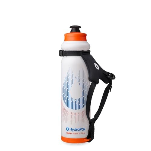 Tempo Pro - Handheld Running Squeeze Bottle for Training and Race White 525ml