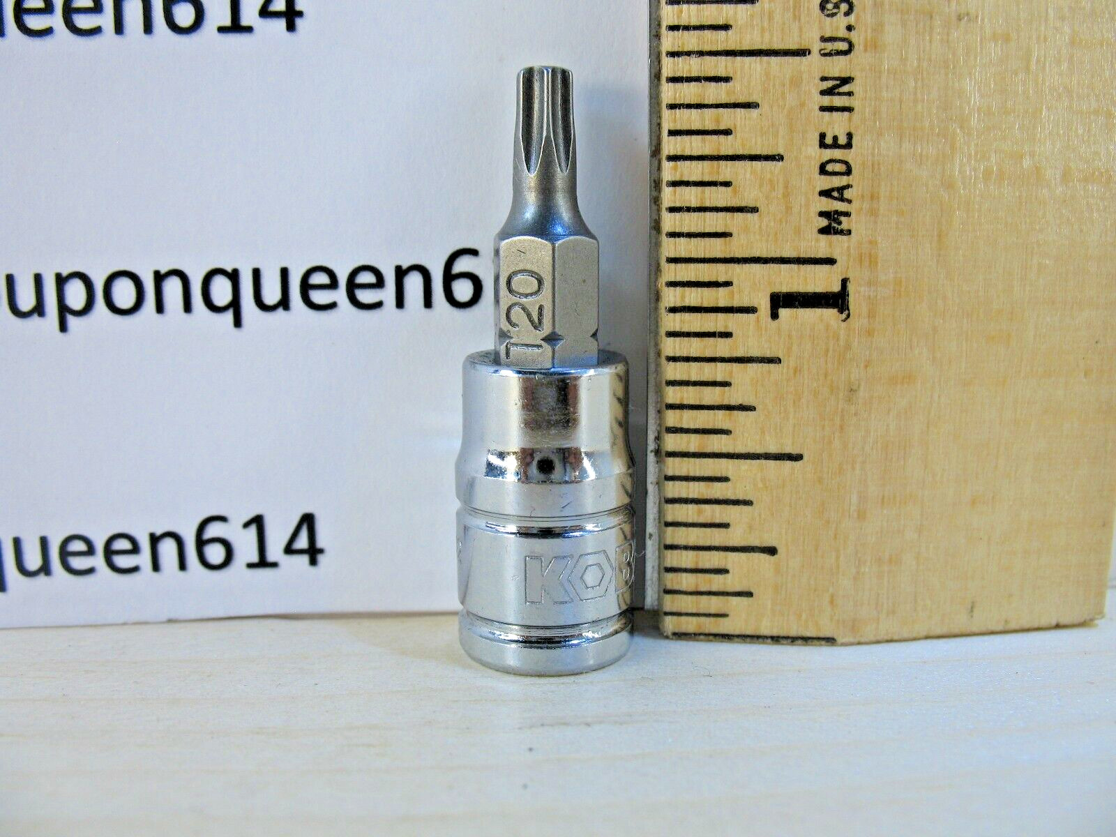 KOBALT 338202-0722, 1/4" Drive Torx Bit Socket T20 - Brand New