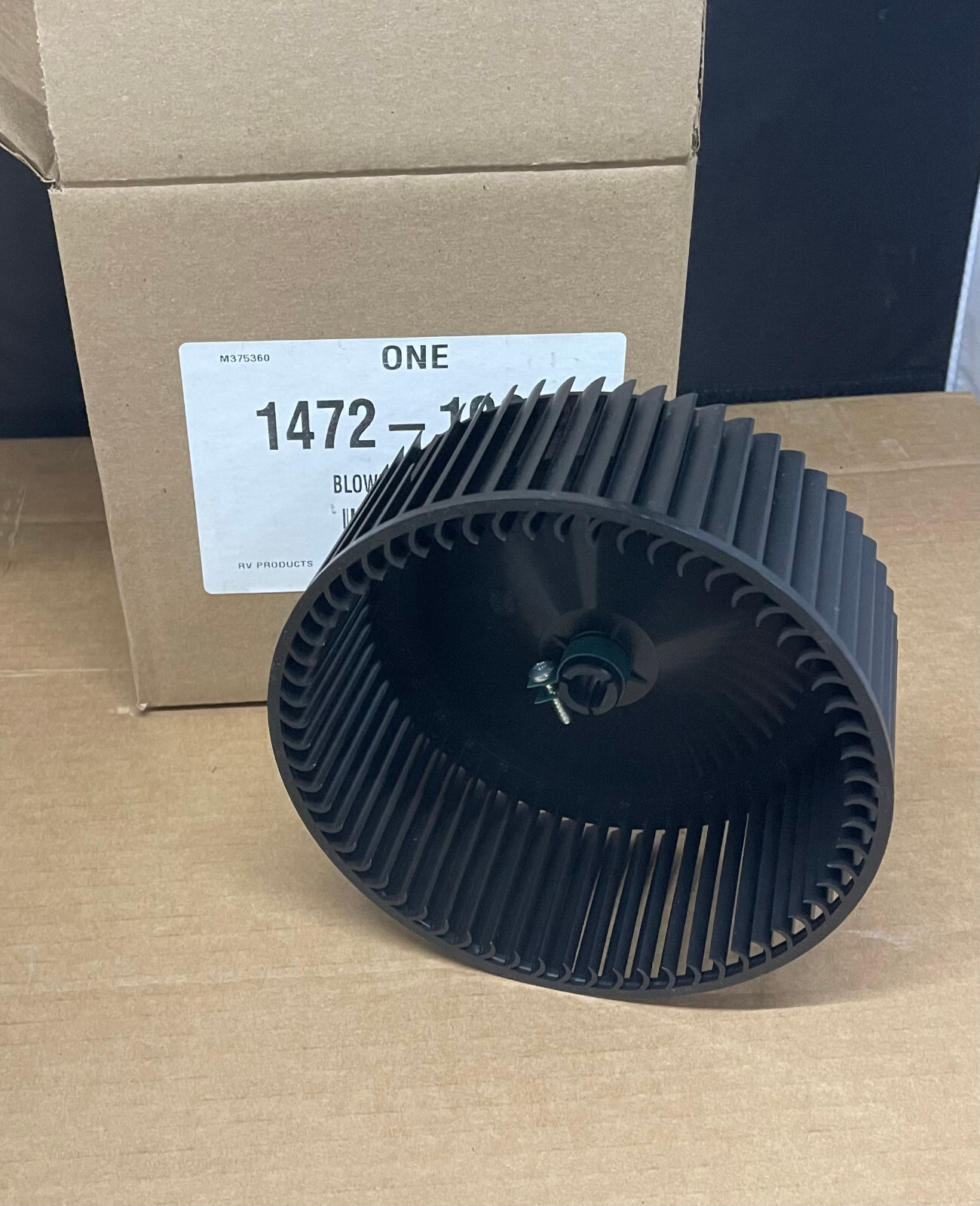 Coleman A/C Blower Wheel part number 1472-1091, OEM Part, RV Camper