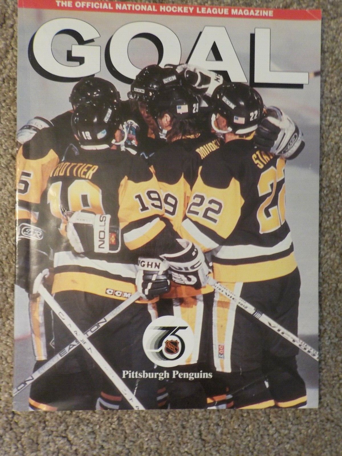 1992 Pittsburgh Penguins Vs New York Islanders Program Civic Arena 75th NHL