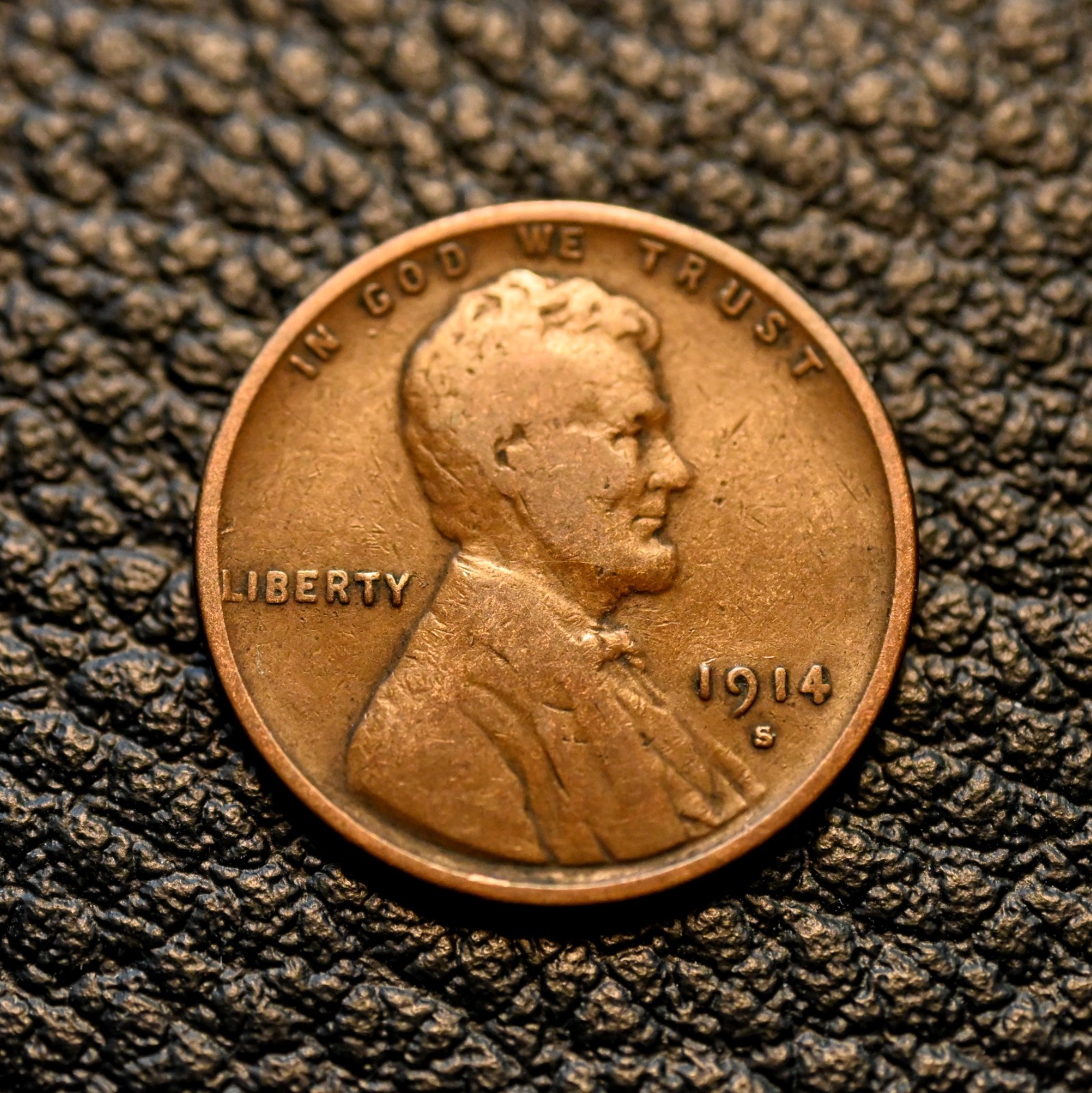 1914-S Lincoln Cent ~ VERY GOOD (VG) Condition ~ COMBINED SHIPPING!
