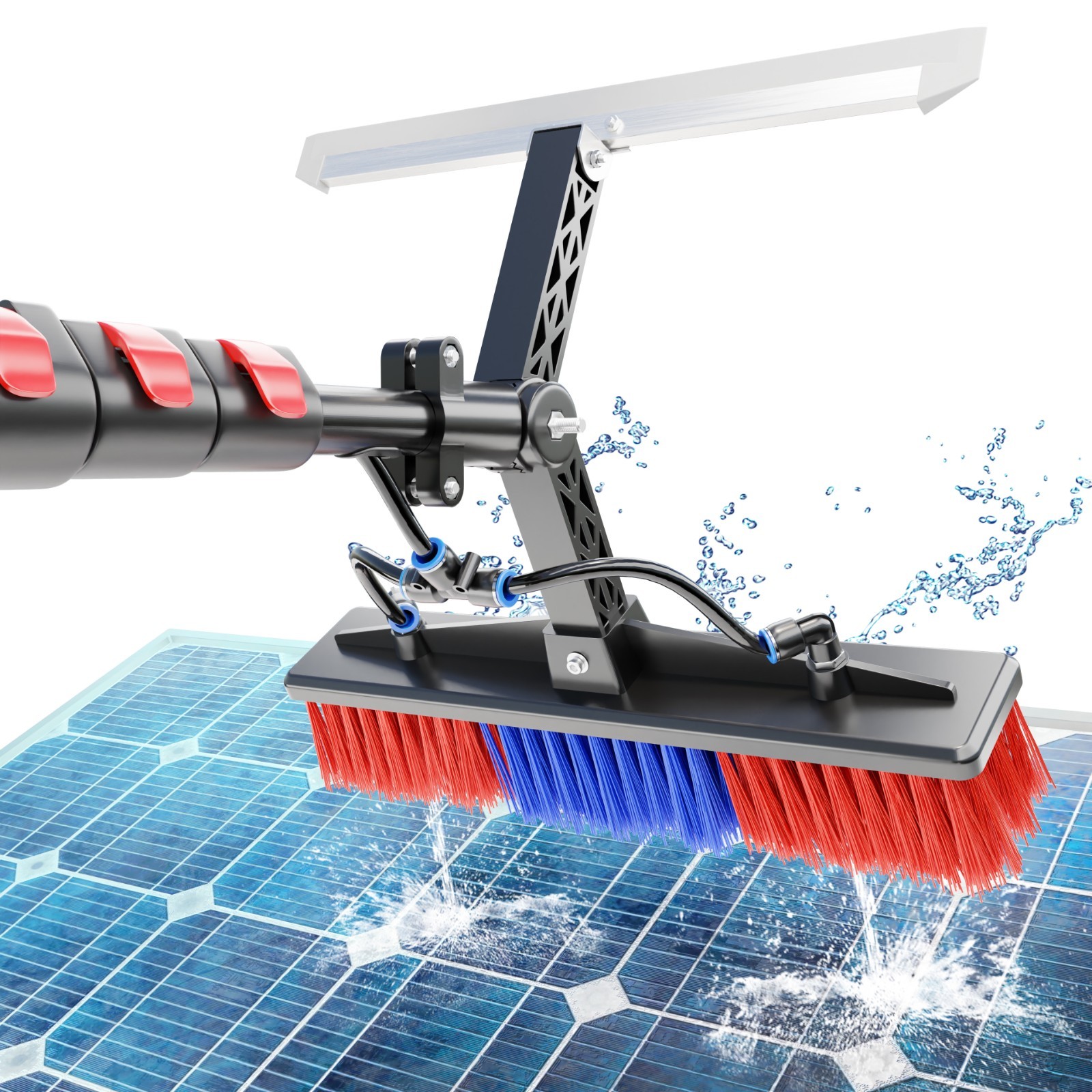 ZNZHNSI Panel Cleaning Brush&Squeegee Kit Proffesional Window Washing Tool