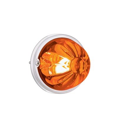 United Pacific 35015 Marker Light (2) Amber Led, Dark Amber Lens, Stainless Stee
