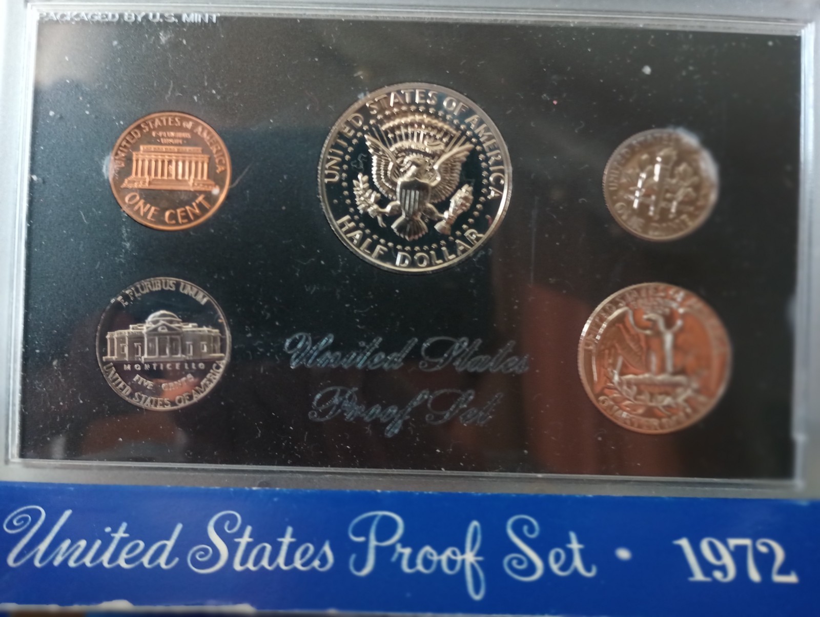 1972-S Gem Proof Set With Cameo Half Dollar