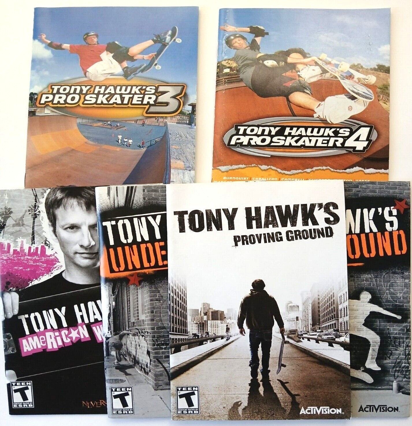 Playstation 2 PS2 Instruction Manuals Only TONY HAWK Pro Skater 3,4, Project 8
