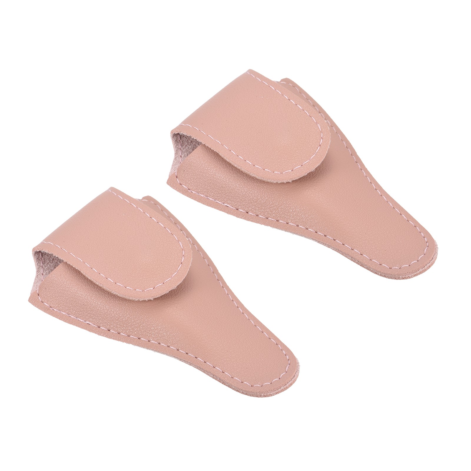 2Pcs 4.5"x2.6" PU Leather Embroidery Scissors Sheath Protective Cover, Pink