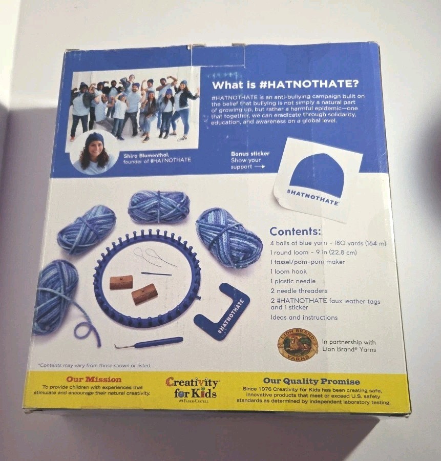 HATNOTHATE Quick Loom Kit. For Making Hats