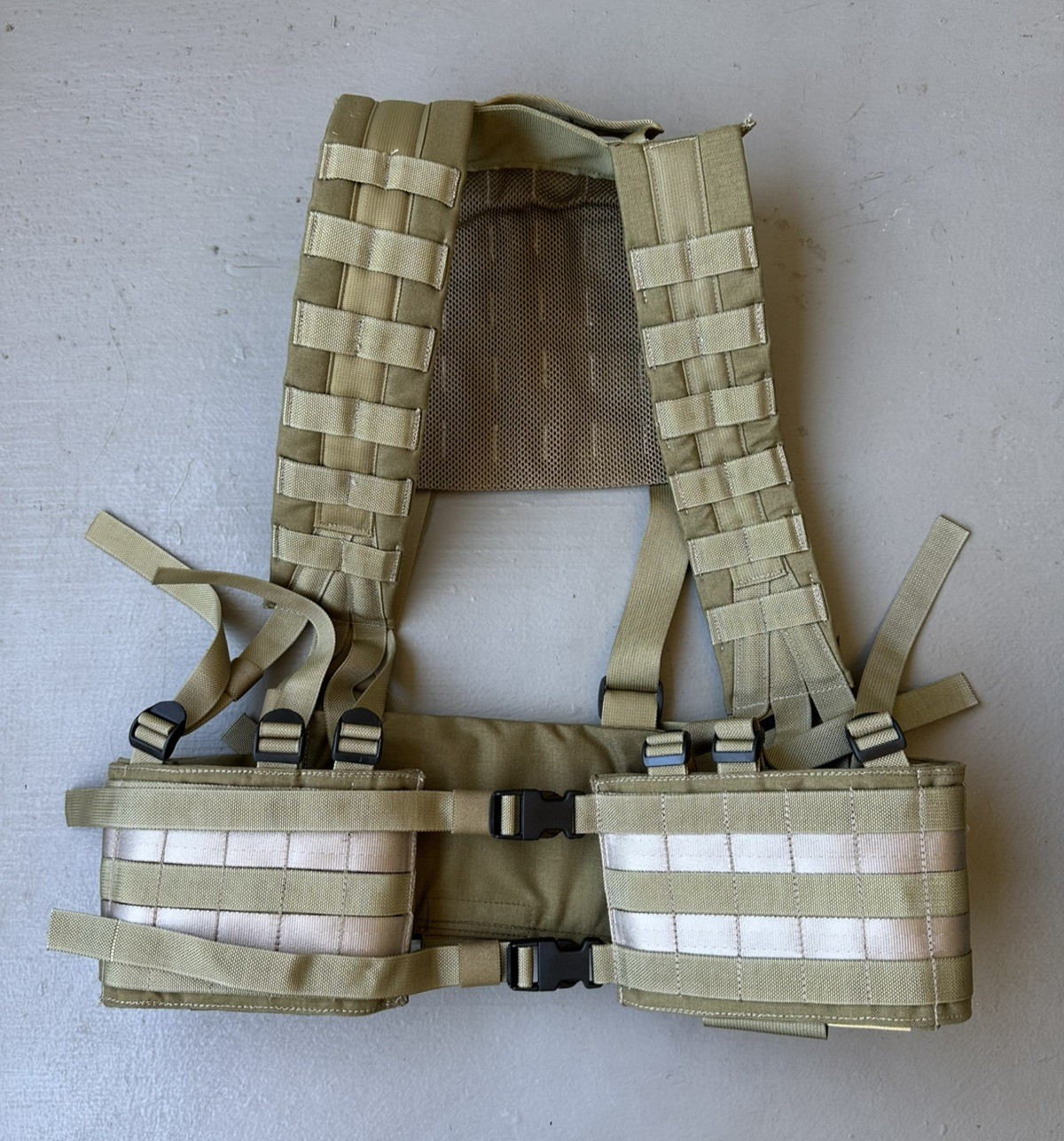 Oldgen Eagle Industries MLCS H harness Vest Black Buckle MJK Khaki