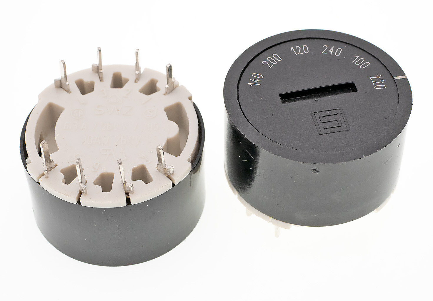 SCHURTER SWZ SWZ2 Switch Voltage Selector 10A 6 stages 0033.3085, NOS
