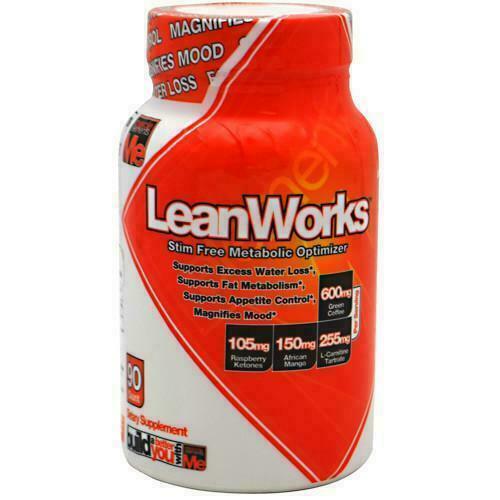 Muscle Elements LEAN WORKS Non- Stim PM Fat Burner Weight Loss - 90 capsules