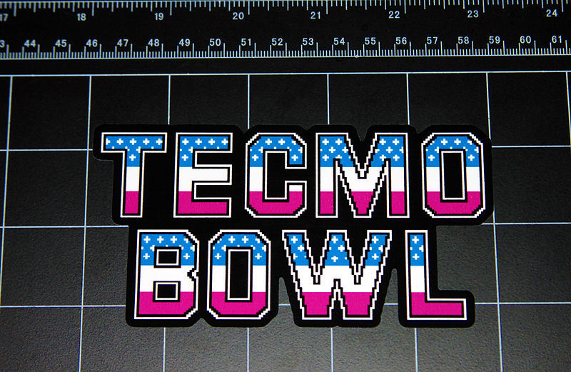 TECMO BOWL 8 Bit sprite pixel decal sticker Nintendo NES SNES Sega football