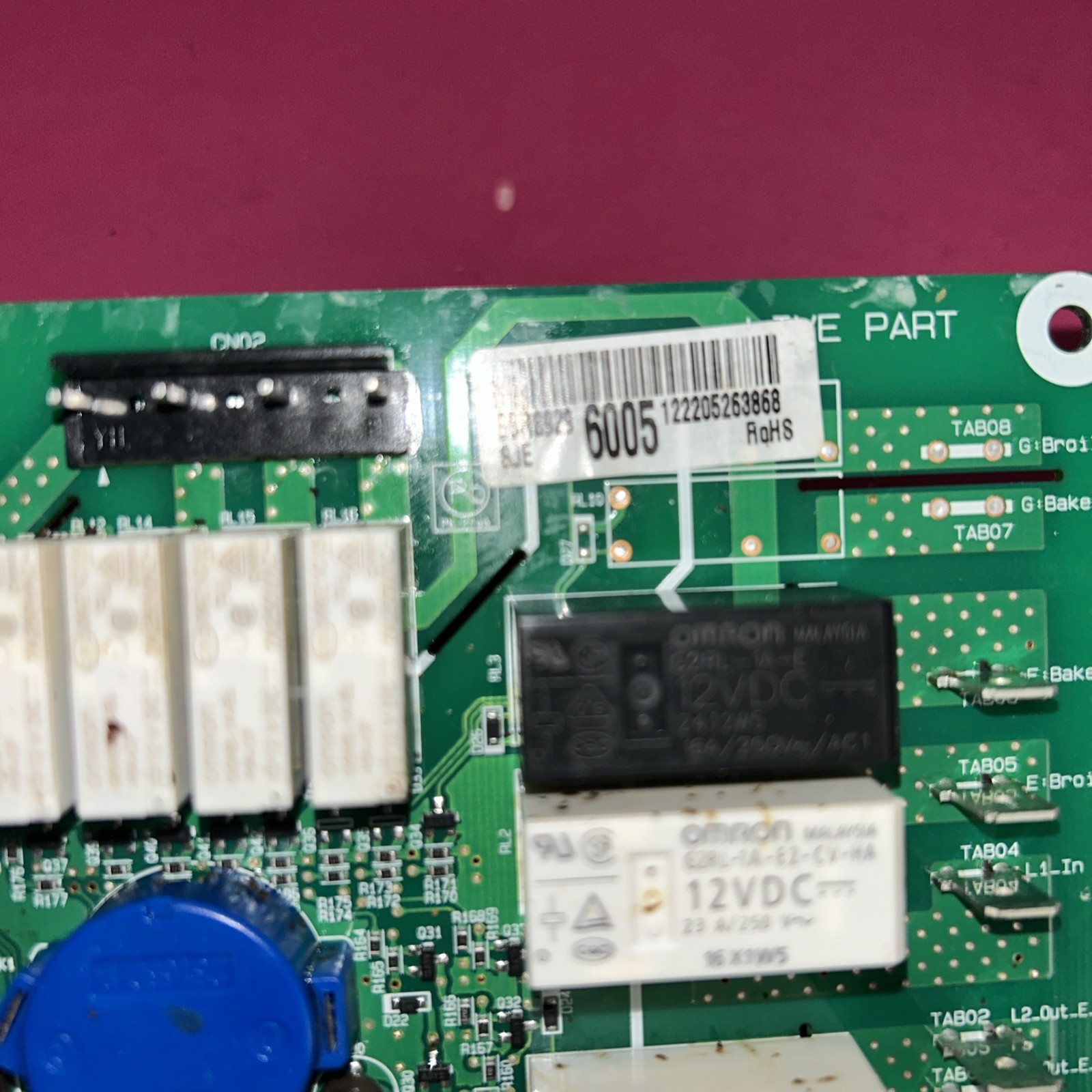 OEM LG Range Oven Control Board EBR89296005