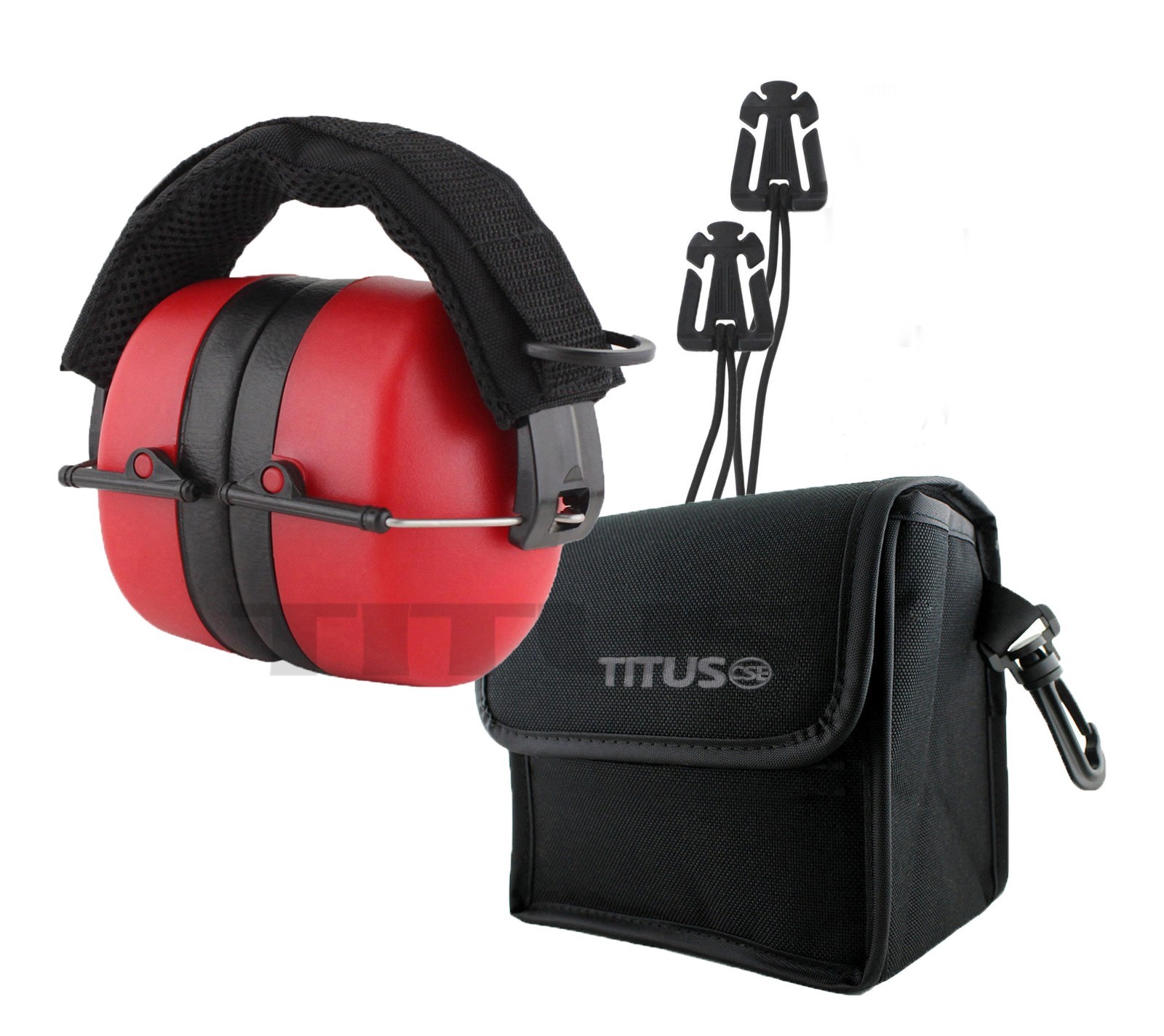 Titus EARMUFF HEARING NOISE REDUCTION PROTECTION SHOOTING TACTICLE WEBBING BAND