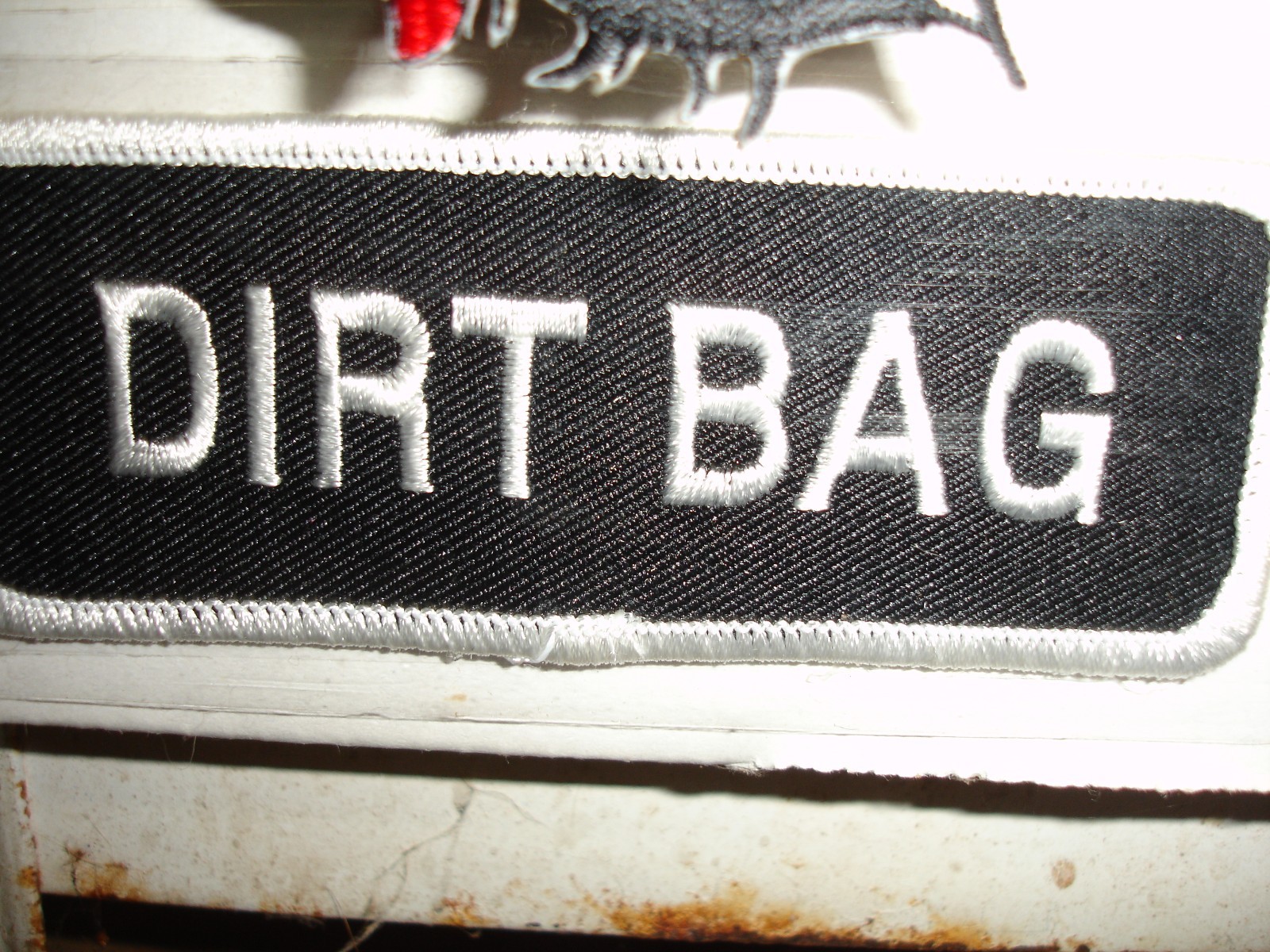Vintage Vest Biker Saying patch new old stock in excellent condition