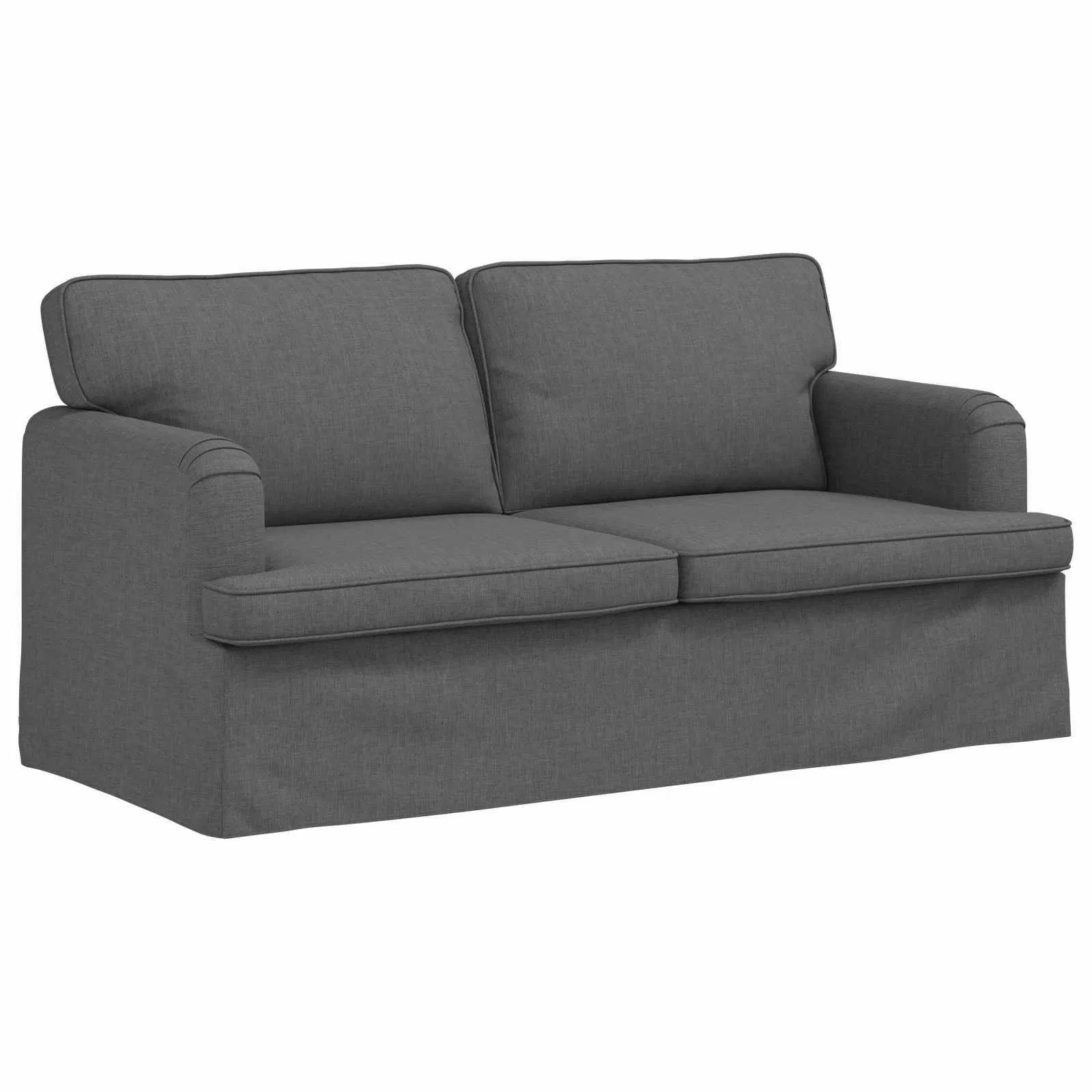 Sofa Dark Grey 63.78 x 31.50 x 33.46 in Fabric