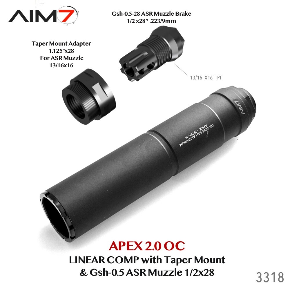 AIM7 APEX 2.0 Smooth Taper Modular Comp Gsh 0.5  OC 223