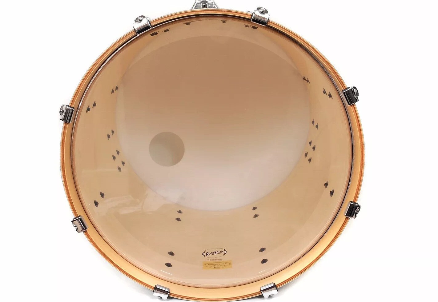 RockSolid Bass Drum Head Skin Clear 2 Ply  Oil Filled  Heavy Duty 18" 20" or 22"