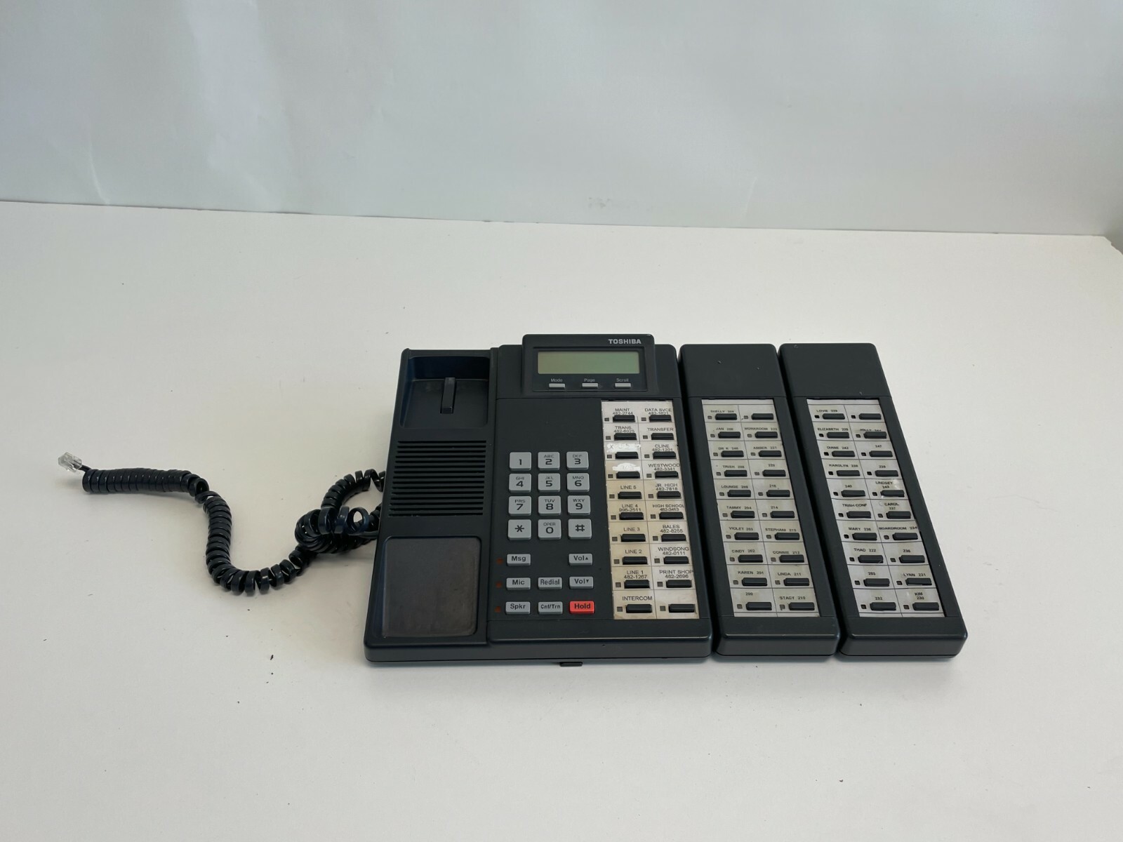 PP17:  Toshiba DKT2020-SD Digital Speaker Telephone w/ 2 DADM2020 Modules
