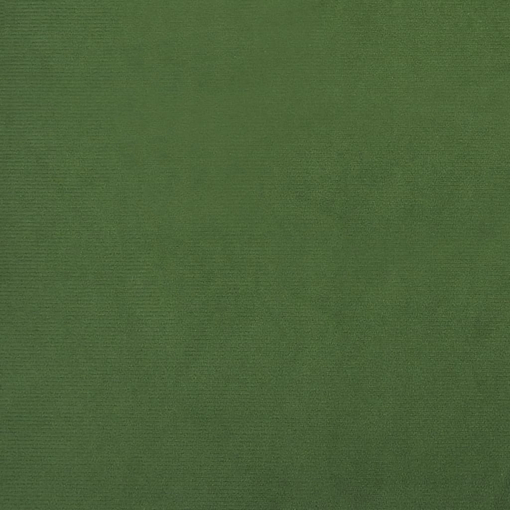 Sofa Bed Dark Green Velvet (100% polyester), Wood, Foam Large
