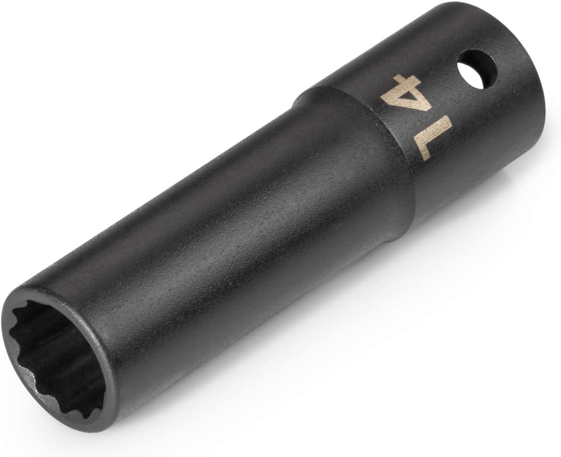 TEKTON 1/2 Inch Drive x 14 mm Deep 12-Point Impact Socket | SID23314