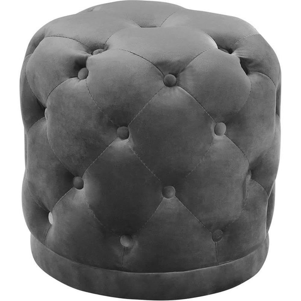 Harper Collection Modern | Contemporary Velvet Upholstered Ottoman/Stool with...