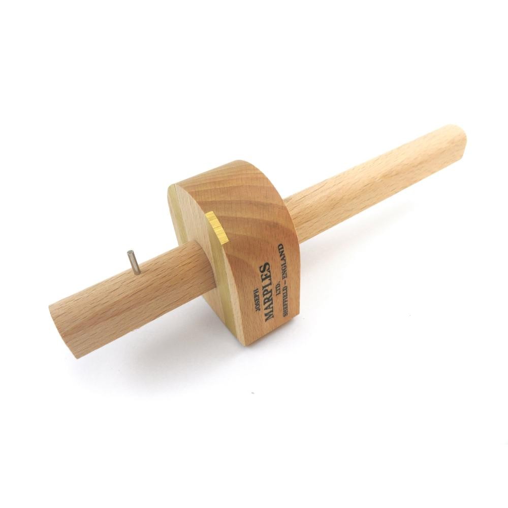 Joseph Marples Pin Marking Gauge Beechwood Half-Round Head with Brass Wear Strip