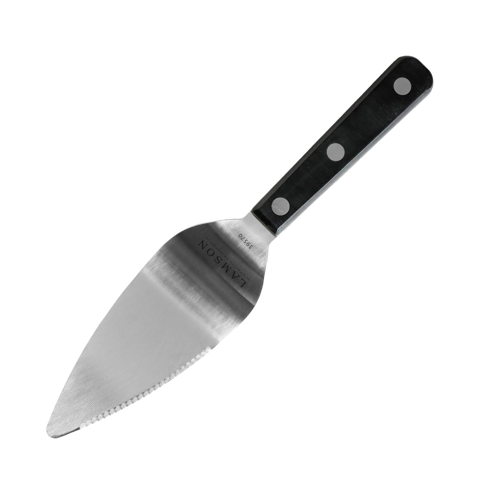 4" Pie & Cake Server, Wave Edge with Noir Ultra Durable handle