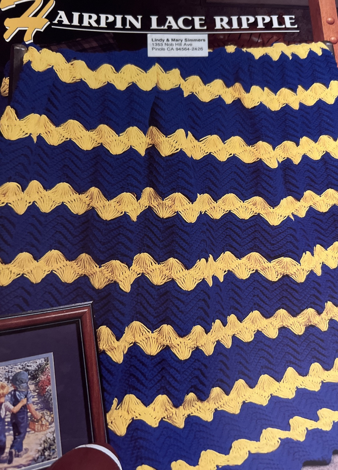 CROCHET Annie’s Afghan Quilt Club ~Hairpin Lace Ripple~PATTERN Only~