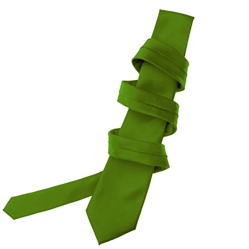 K. Alexander Solid Color Ties - Multiple Colors - Classic 3.5" Clover Green