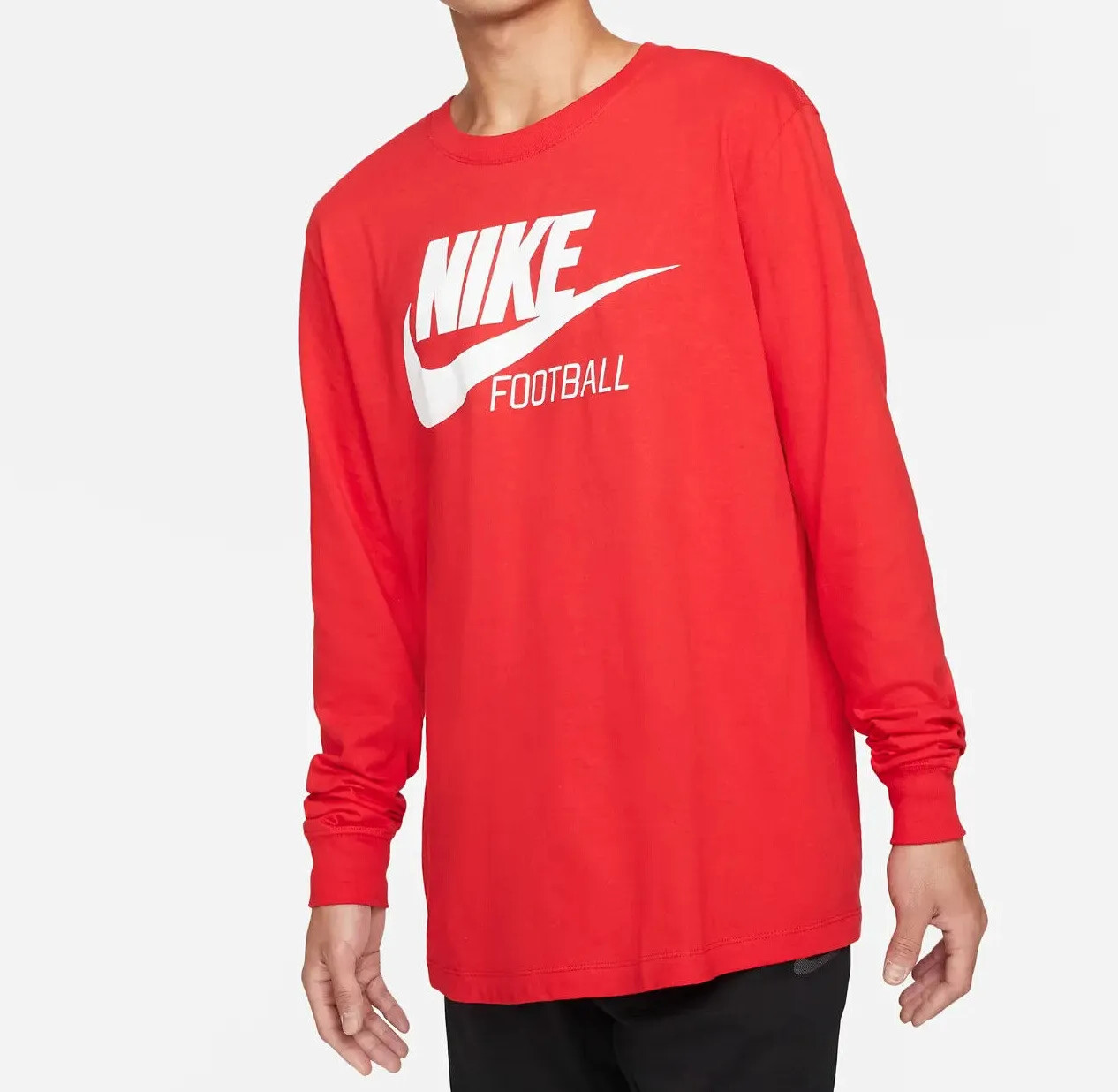NWT NIKE Men's BIG & TALL Football Long Sleeved Basketball T-Shirt Red 3XL