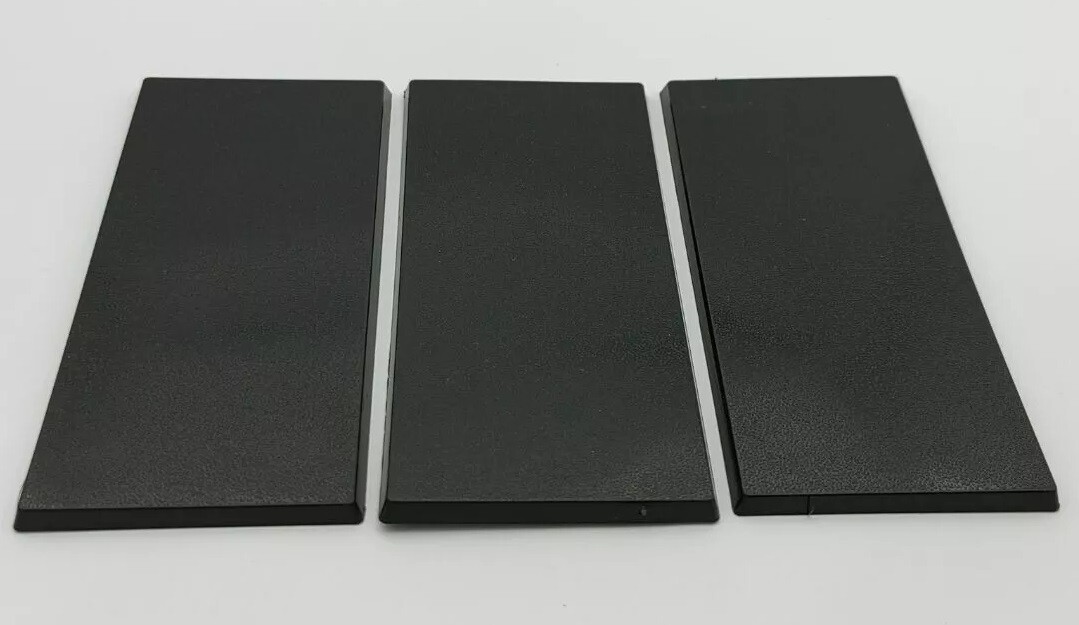 Lot Of 3 50mm x 100mm Rectangle Bases Used For Warhammer Fantasy Giants Dragons