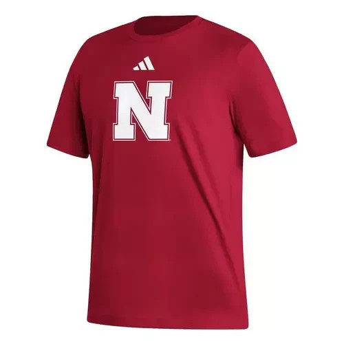 Nebraska Cornhuskers Adidas Logo T-Shirt Red