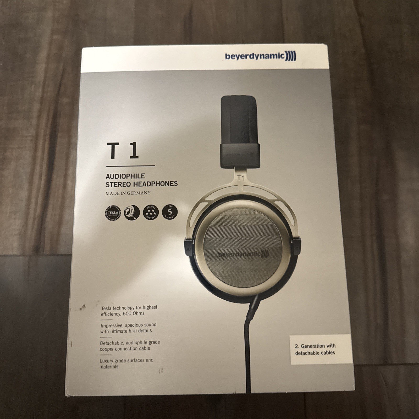 Beyerdynamic T1 2nd Generation Over the Ear Headphones - Silver
