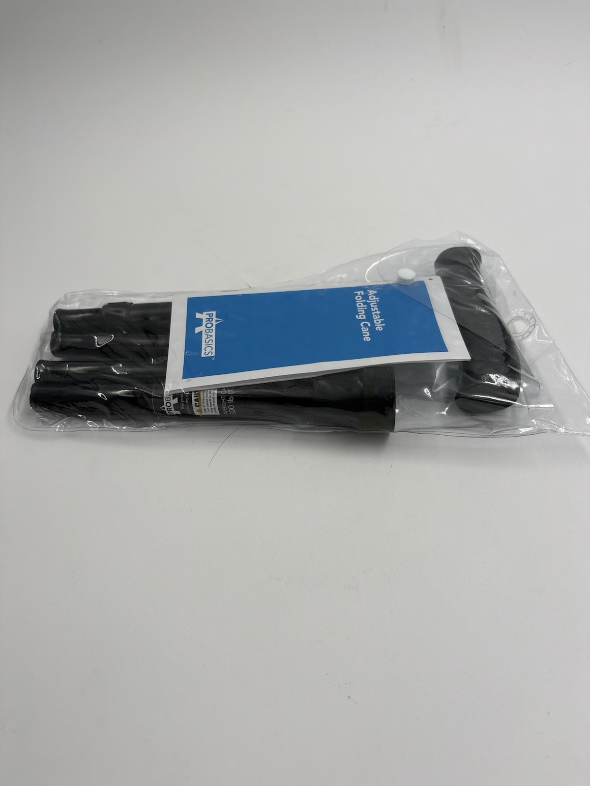 ProBasics Black Adjustable Folding Cane Durable and Portable