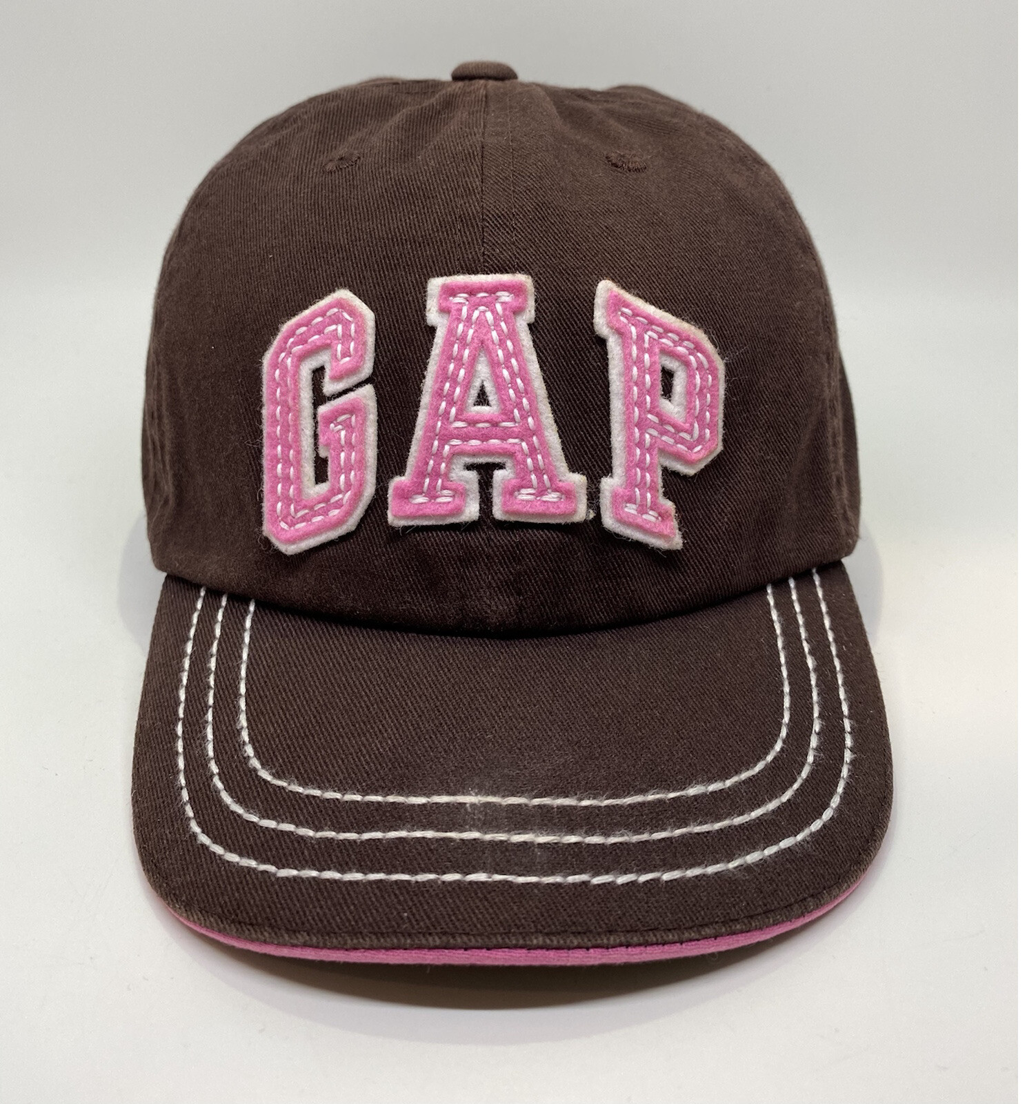 BabyGap Cap Hat Kids Fitted Size M/L Brown 100% Cotton