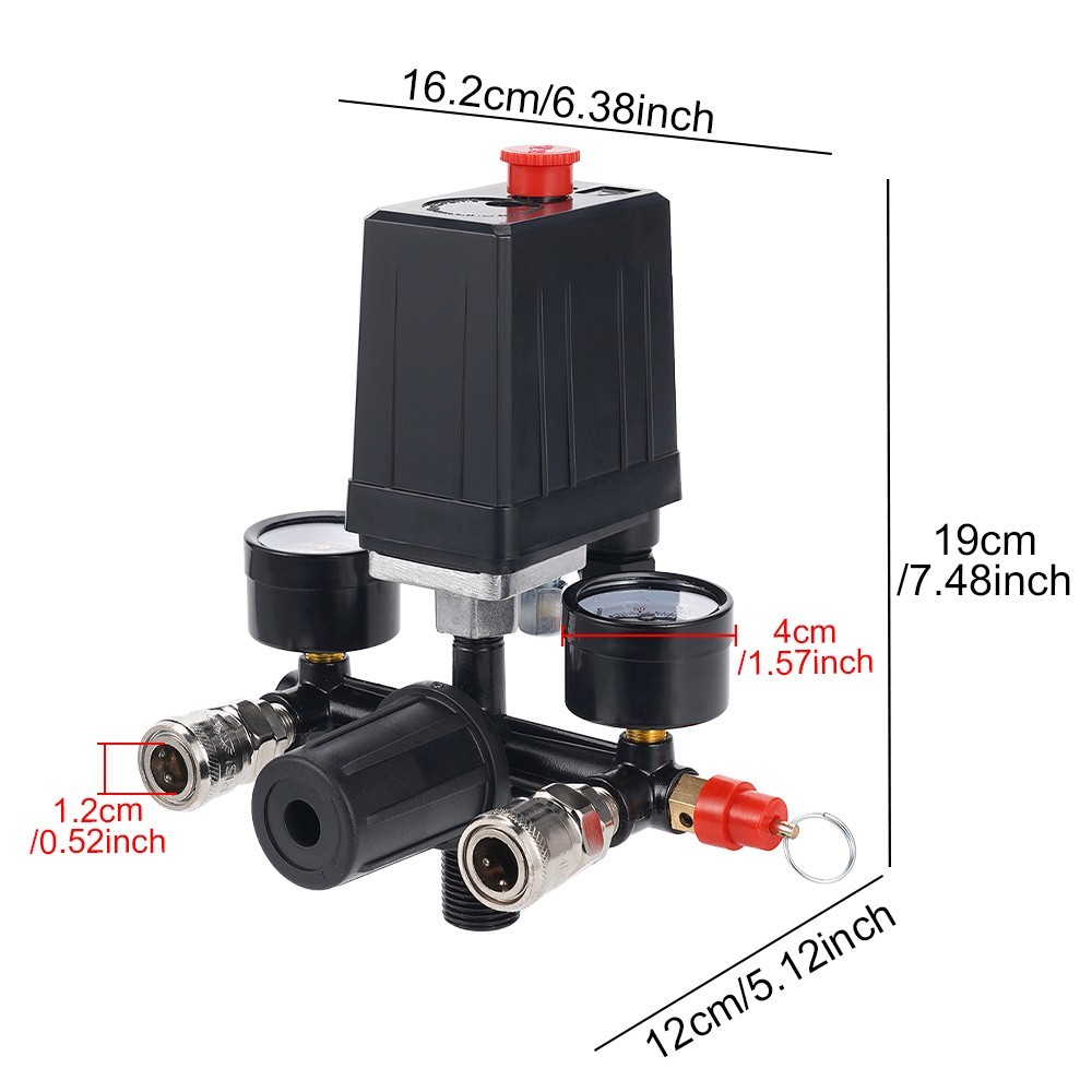 Air Compressor Pressure Switch 90–120PSI Controller for Fast Pressure Reduction