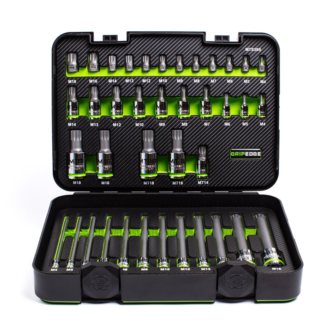GripEdge 39-Piece Master Triple Square Socket Set with RPT Technology