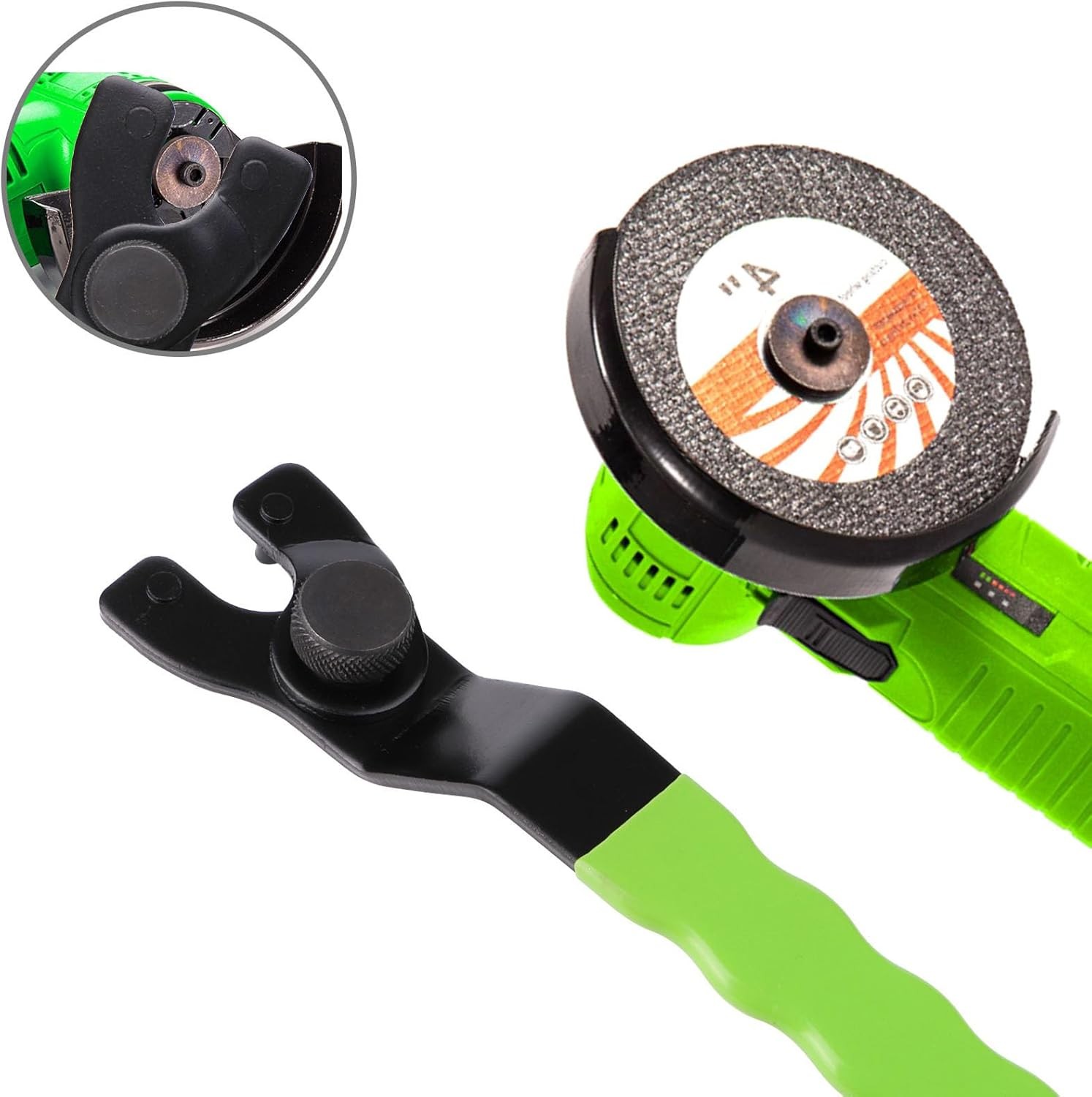 Adjustable Pin Wrench for Angle Grinder Machine,Grinder Spanner ​Wrench (Green
