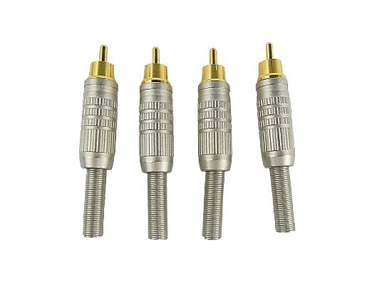 Canare F-10 Delux RCA Plug, Set of 4 - New Old Stock, Free Shipping