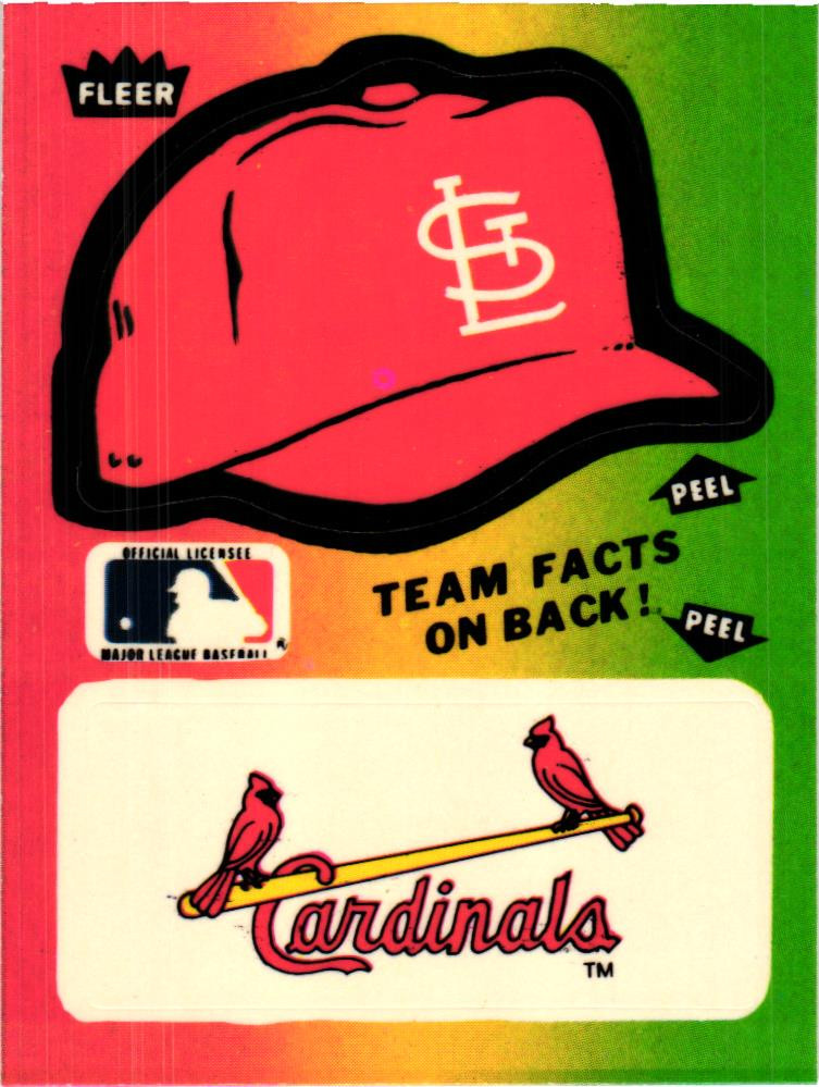 Fleer Team Stickers (1977-1991) / ST. LOUIS CARDINALS - U Pick / Buy4+ Save40%