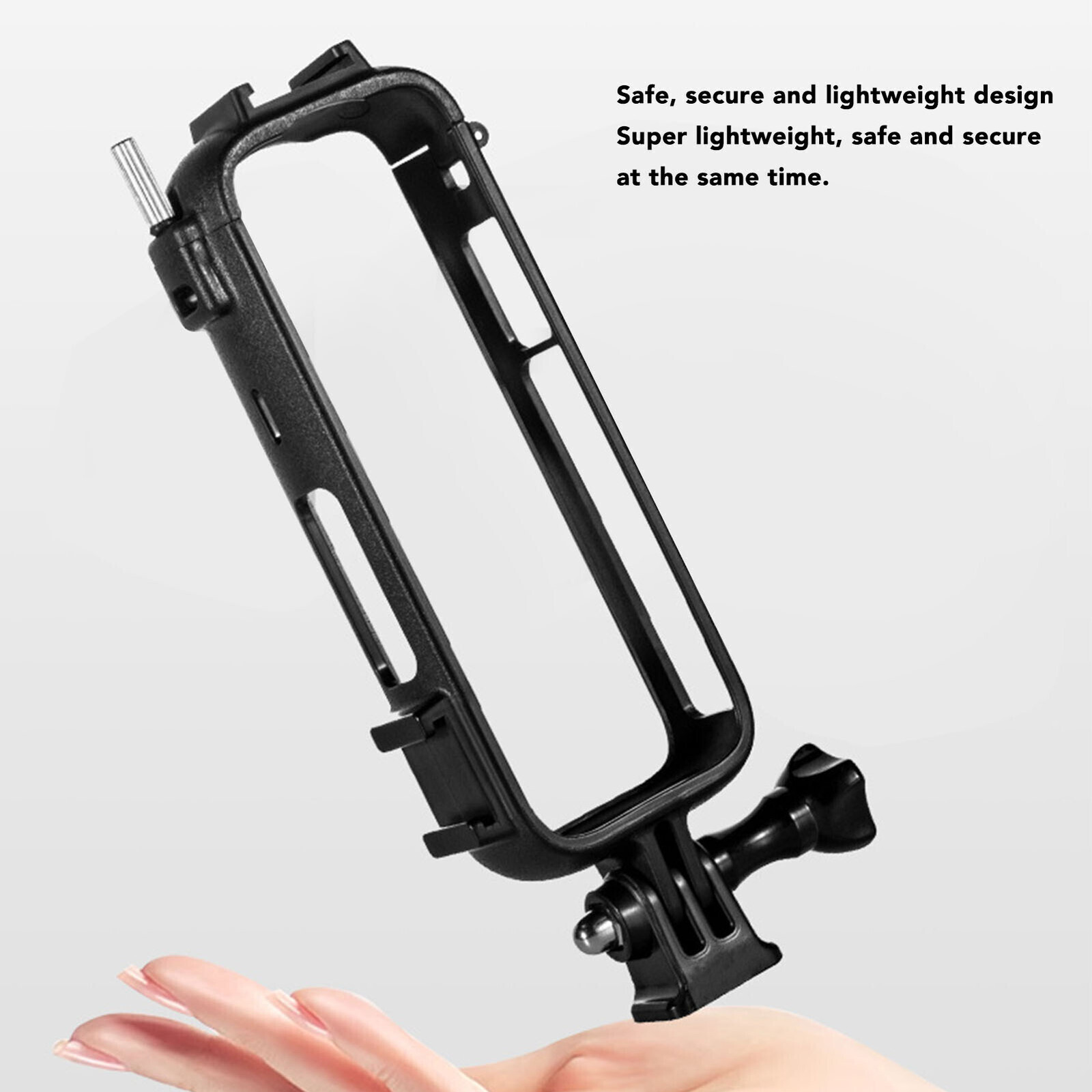 Action Camera Cage Plastic Anti Fall Camera Protective Frame with Cold Shoe