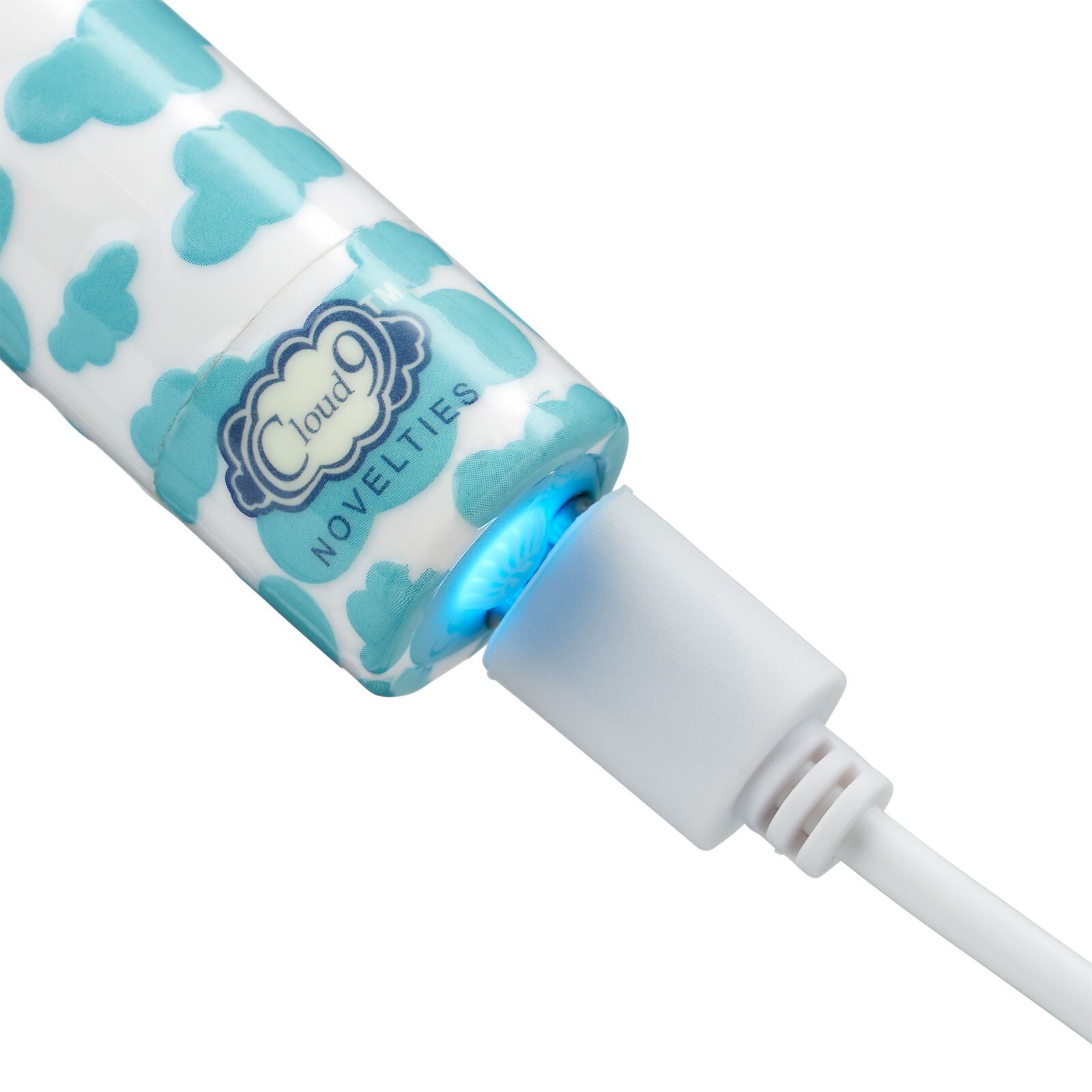 Cloud 9 Ultimately Pleasurable Stubby Vibe White Blue Cloud, New
