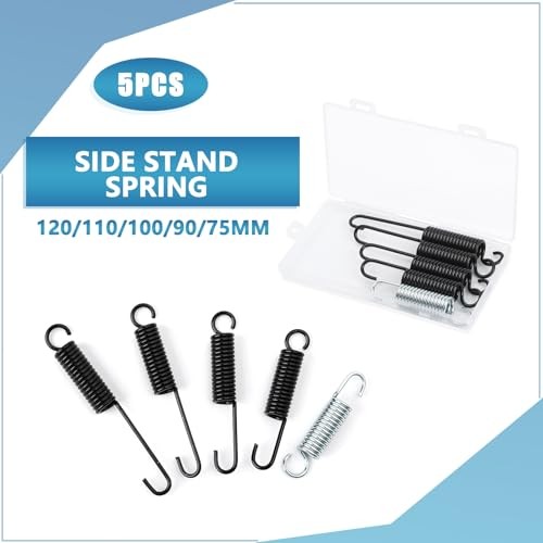 5Pcs Motorcycle Side Stand Spring in Heavy Spring Steel Material,Overall