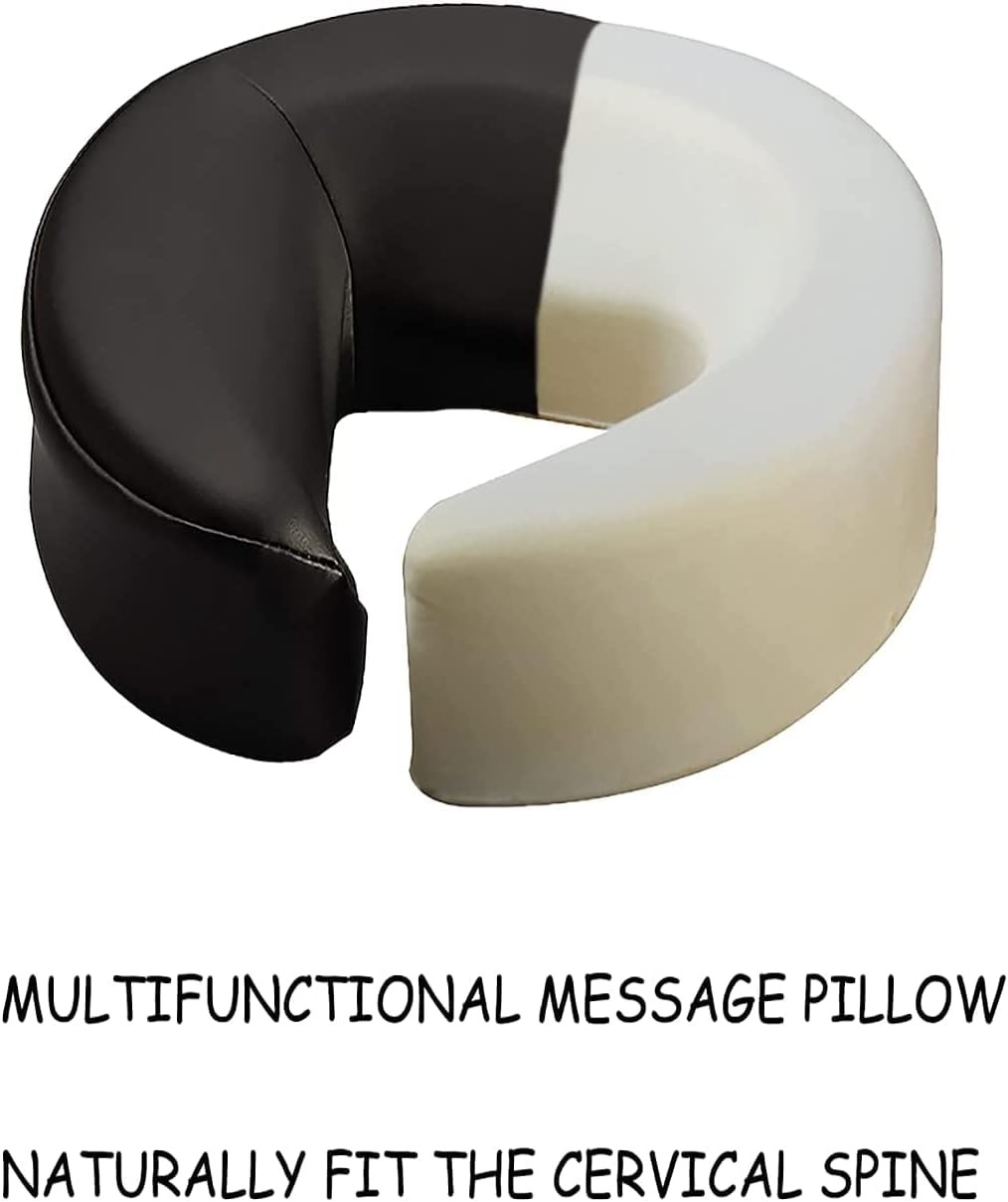 Massage Headrest - Aluminum Adjustable U-Shaped Pillow for Bed