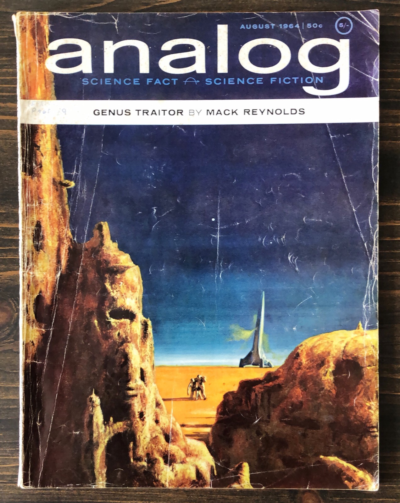 Analog Science Fiction & Science Fact Magazine, August 1964 Vol. 73 #6